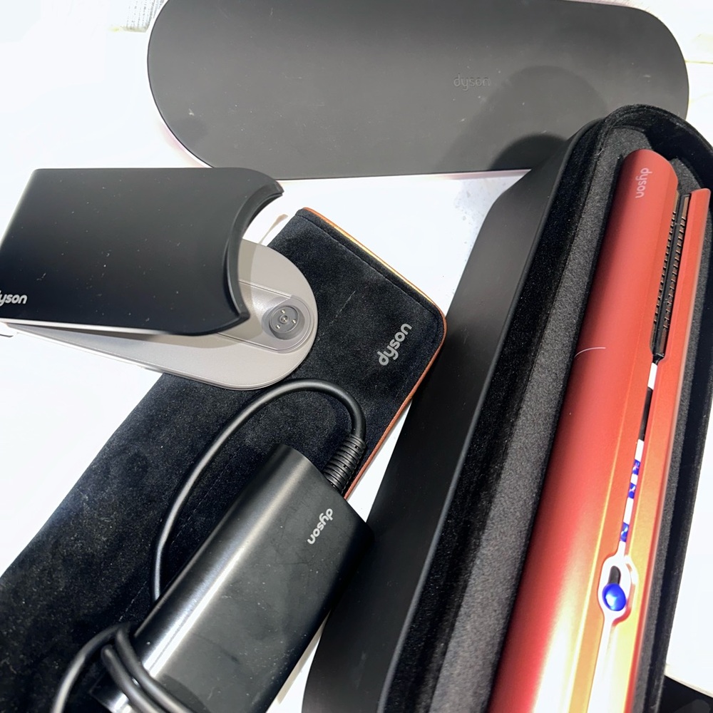 Dyson Copper Hair Straightener with Accessories